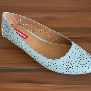 New UnionBay Windflower Light Blue Ballet Flats – Size 8